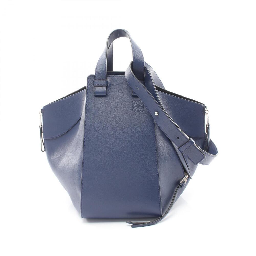 Loewe Hammock Handbag Leather Navy Blue